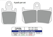 Dp Brakes Standard-Sintermetall-Bremsbeläge