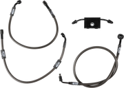 La Choppers Midnight Stahlflex-Bremsleitungssatz mit ABS