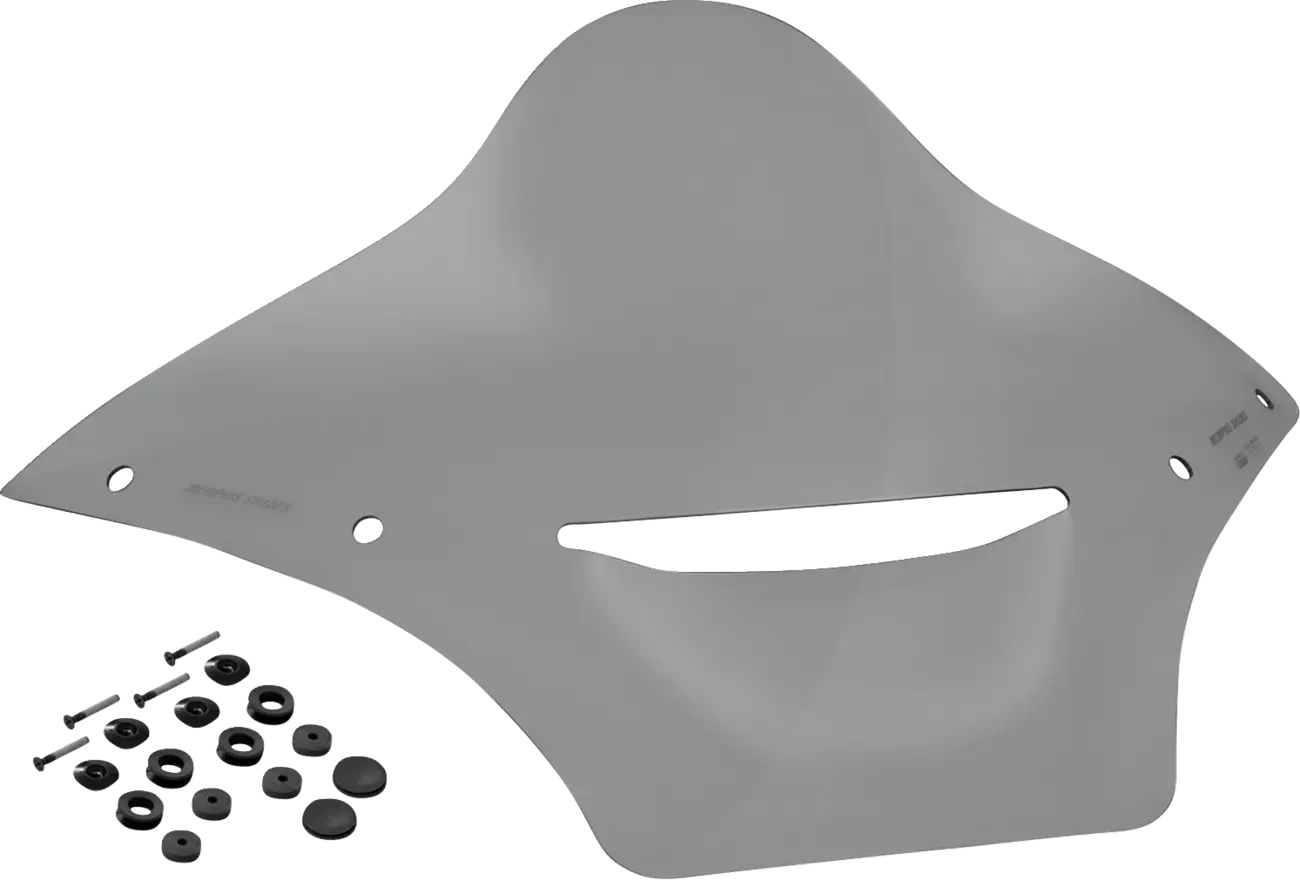 Memphis Shades Race Bubble Windshield - Black Smoke