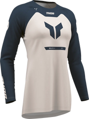 Thor Damen-Trikot Ridemode Menace – Hellgrau/Mitternachtsblau