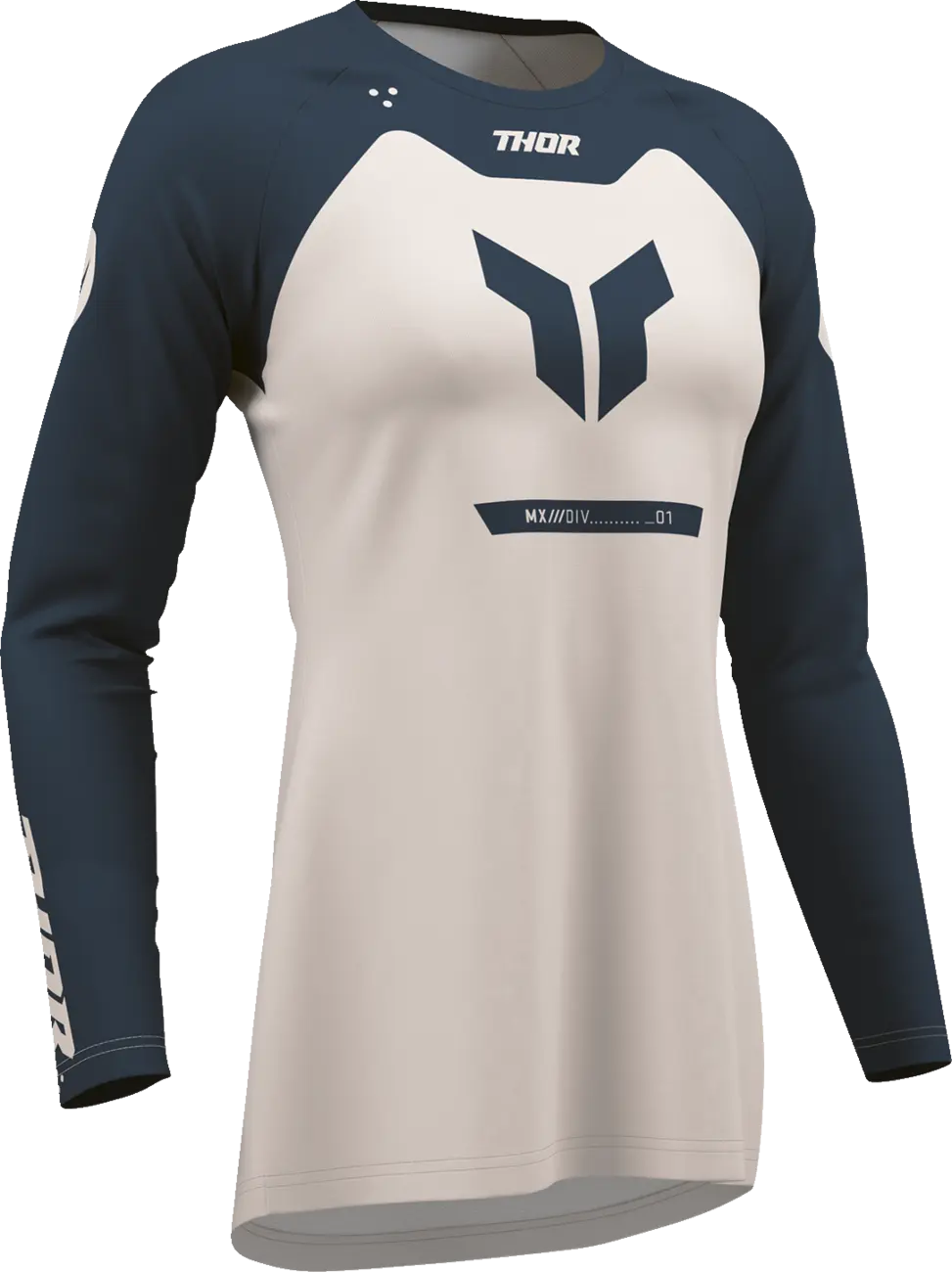 Thor Damen-Trikot Ridemode Menace – Hellgrau/Mitternachtsblau