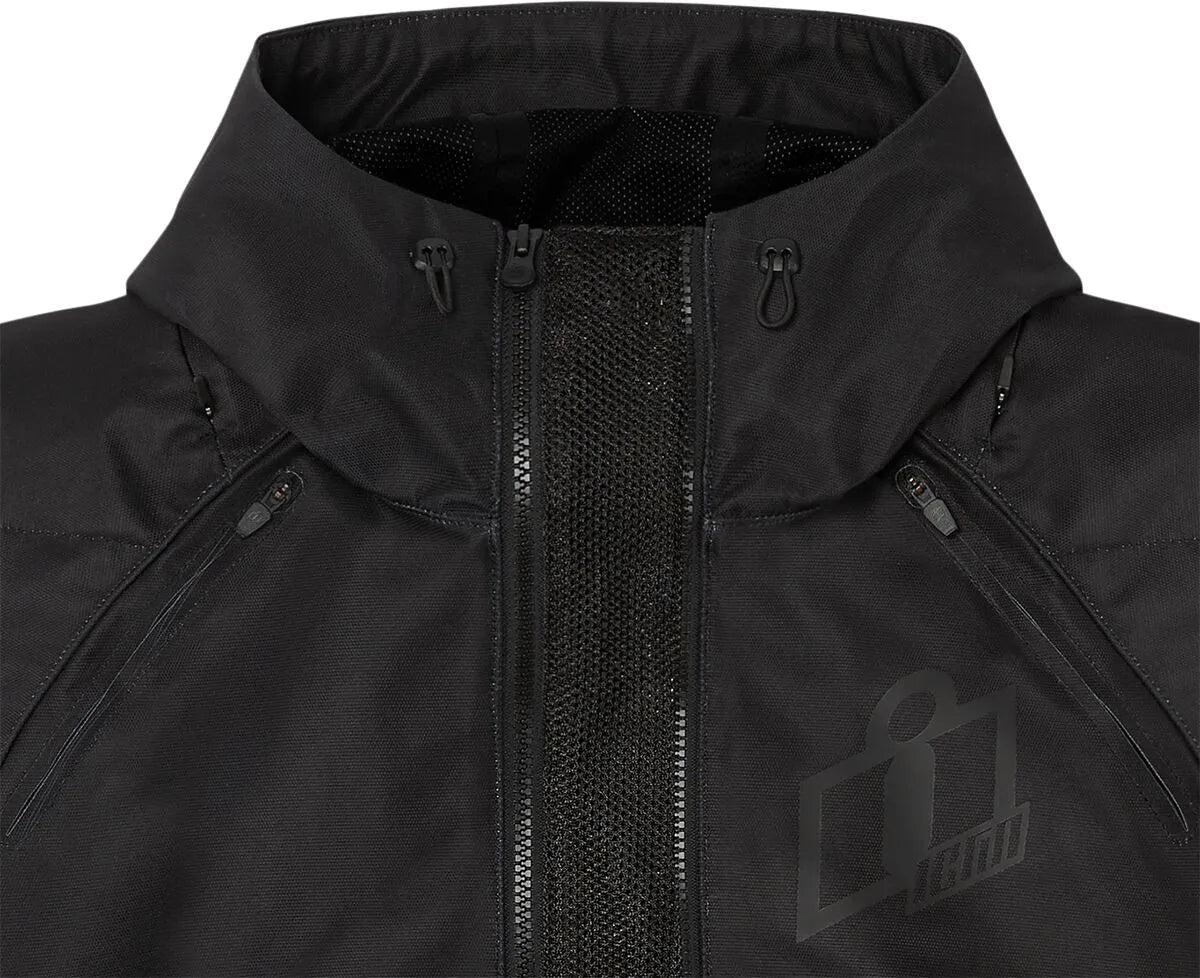 Icon Airform Reitjacke für Vorderradsport – Schwarz