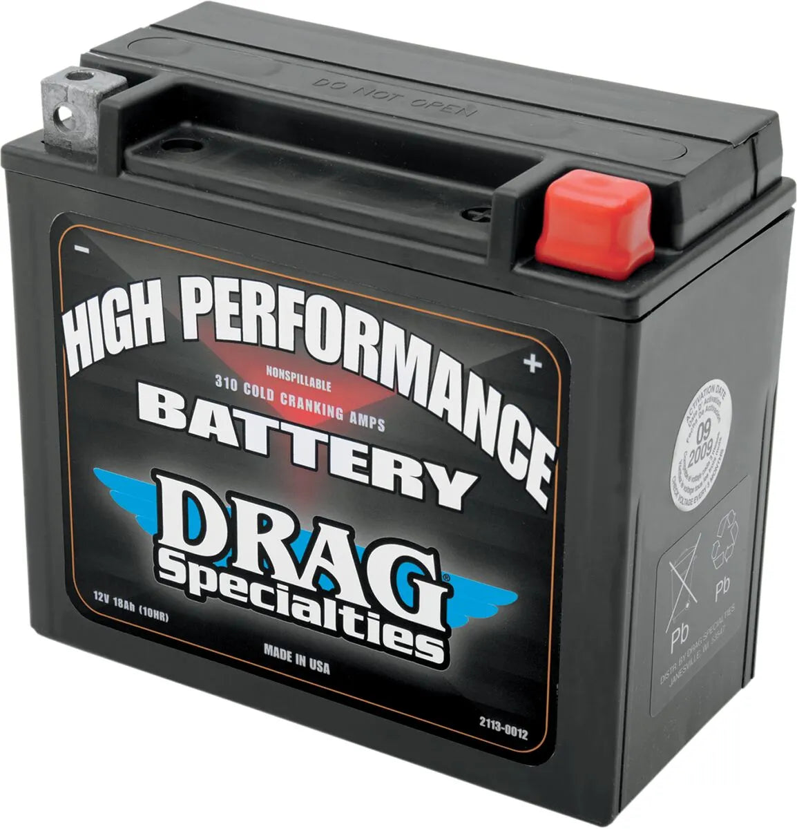Drag Specialties Europa-exklusive Batterie 18 Ah