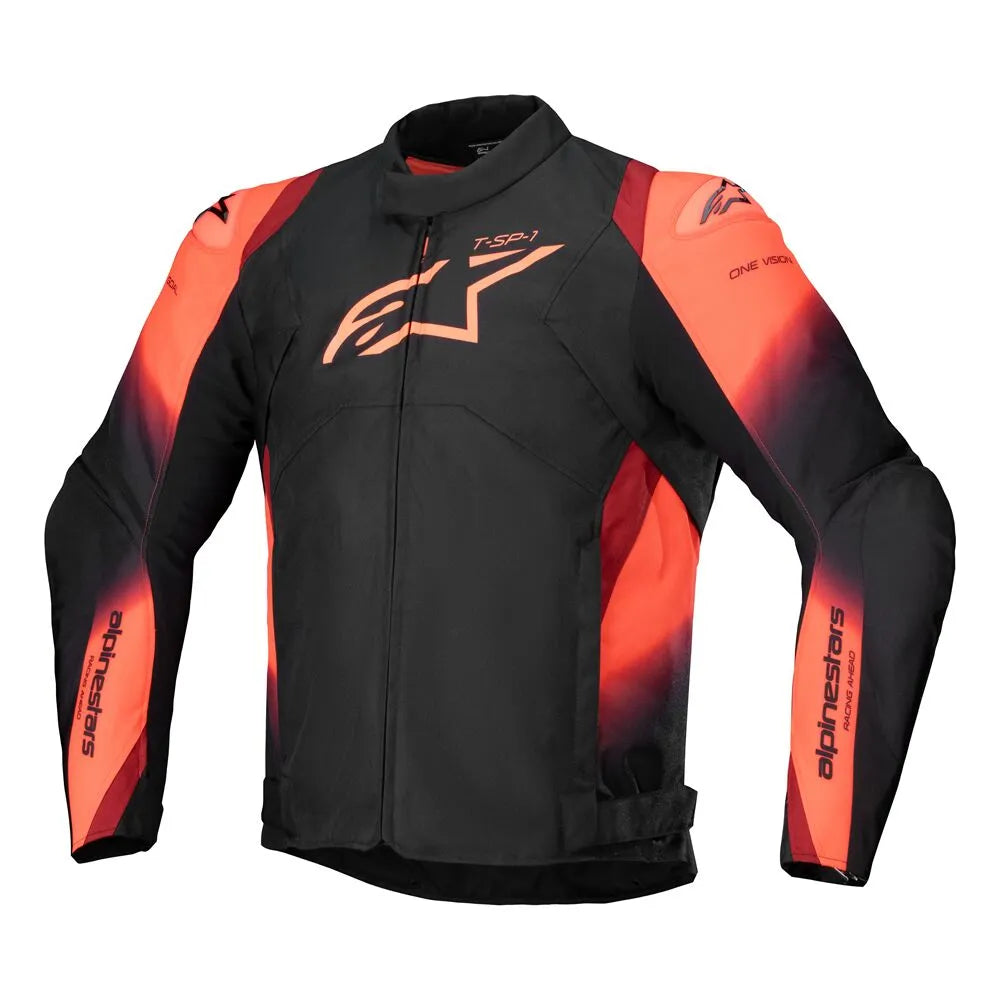 Alpinestars T-SP 1 V2 Wasserdichte Motorradjacke – Schwarz/Rot