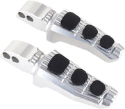 Gilles Tooling UF20 Fußrasten - Silberne Aluminium-Fußstützen