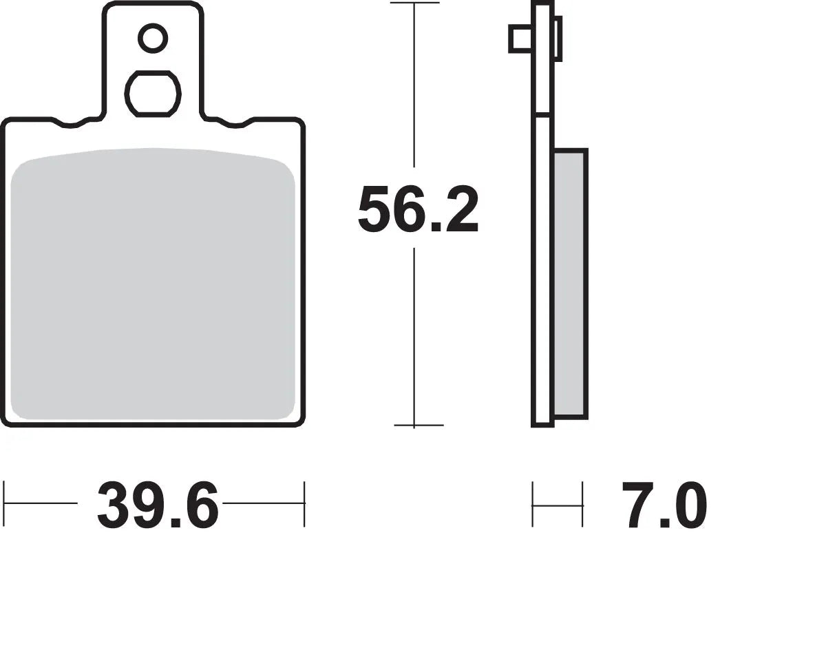 SBS LS Street Excel Sinter-Bremsbeläge hinten