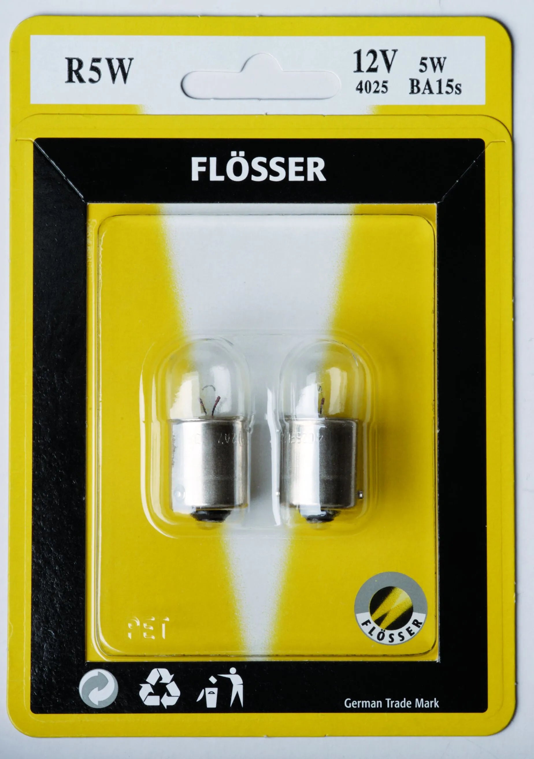 Flosser 1156 Ba15s 12V 5W Glühlampe
