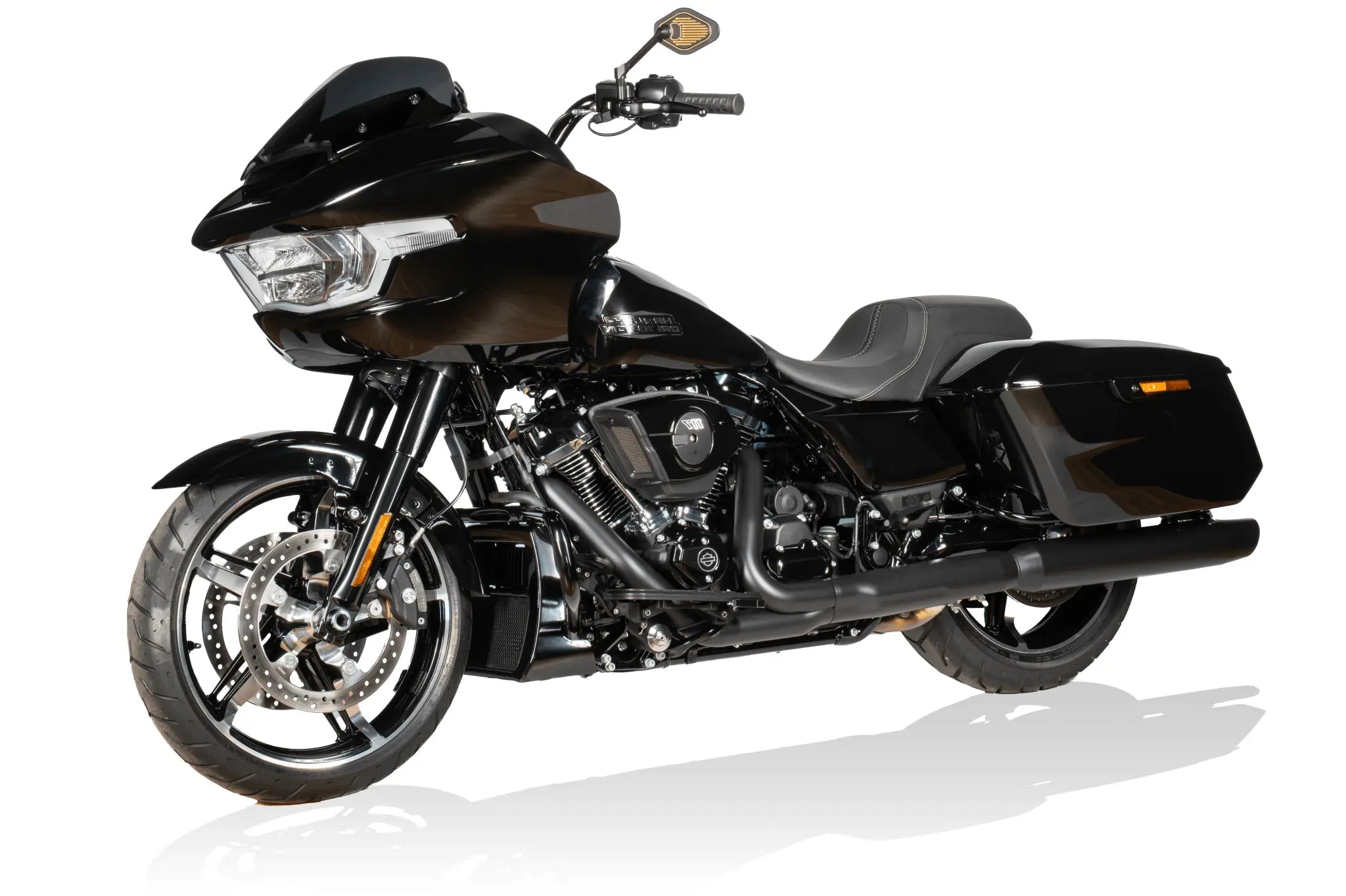 Drag Specialties Verstellbarer Spiegel 18 cm Schwarz/Gold