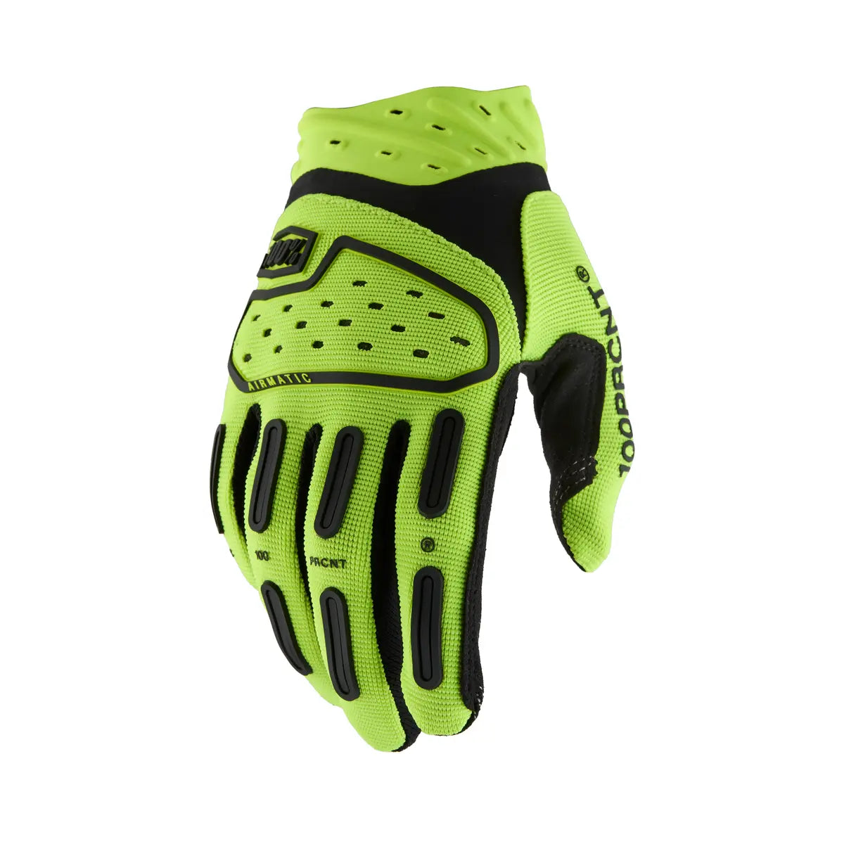 100% Airmatic 2 Handschuhe für Kinder und Jugendliche – Schwarz/Fluoreszierendes Gelb