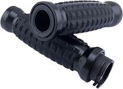 Drag Specialties Granatengriffe – Schwarz, 1 Zoll