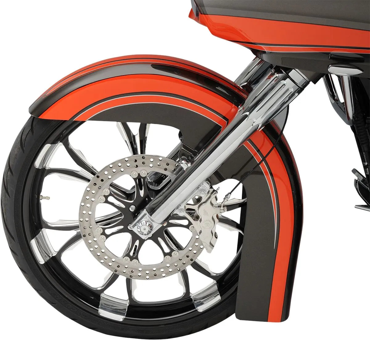 Performance Machine Sechskolben-Vorderradbremssattel für Harley