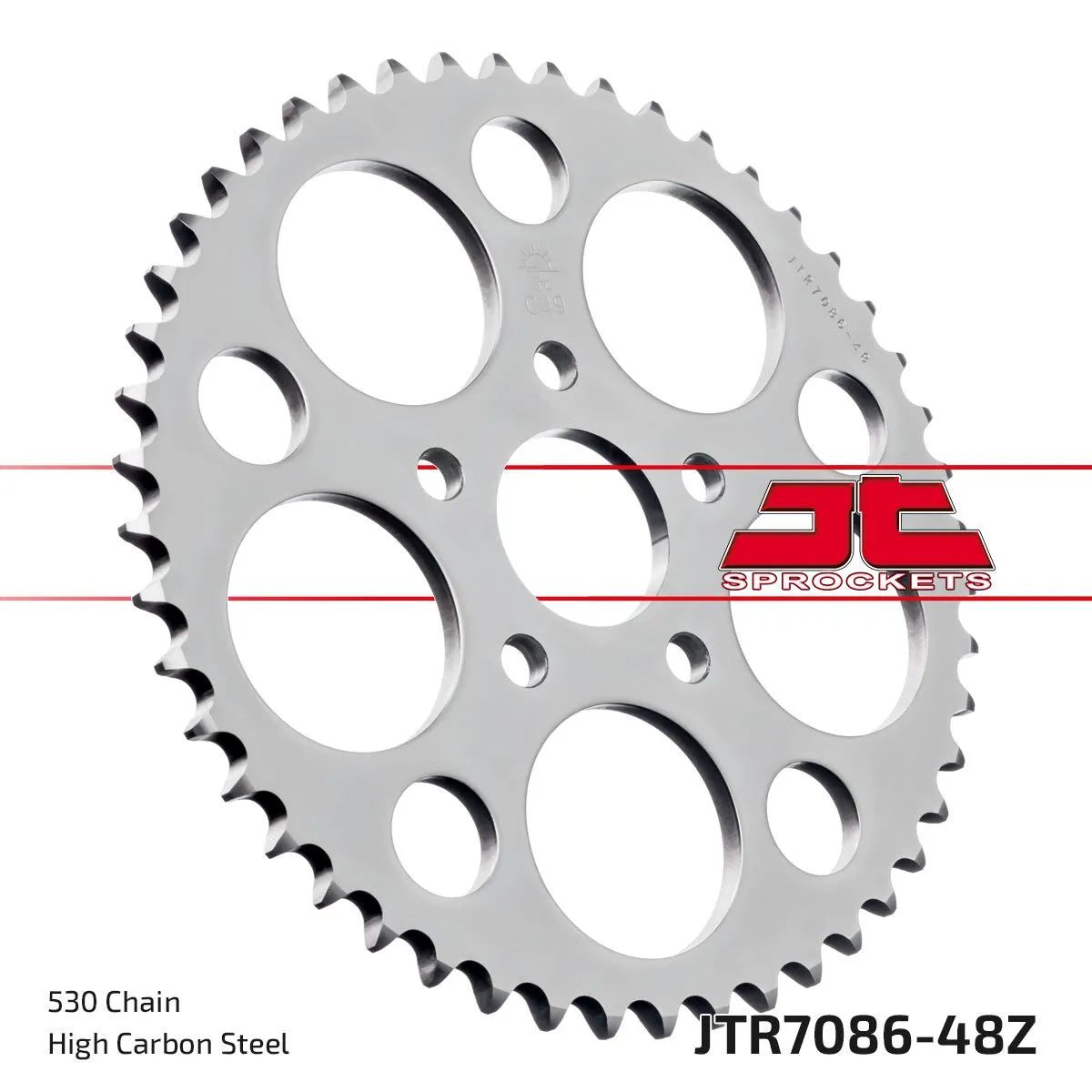 JT Sprockets Stahl-Kettenrad hinten 530-48 Zähne