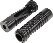 Gilles Tooling UF18 Fußraste – Schwarzes Aluminium