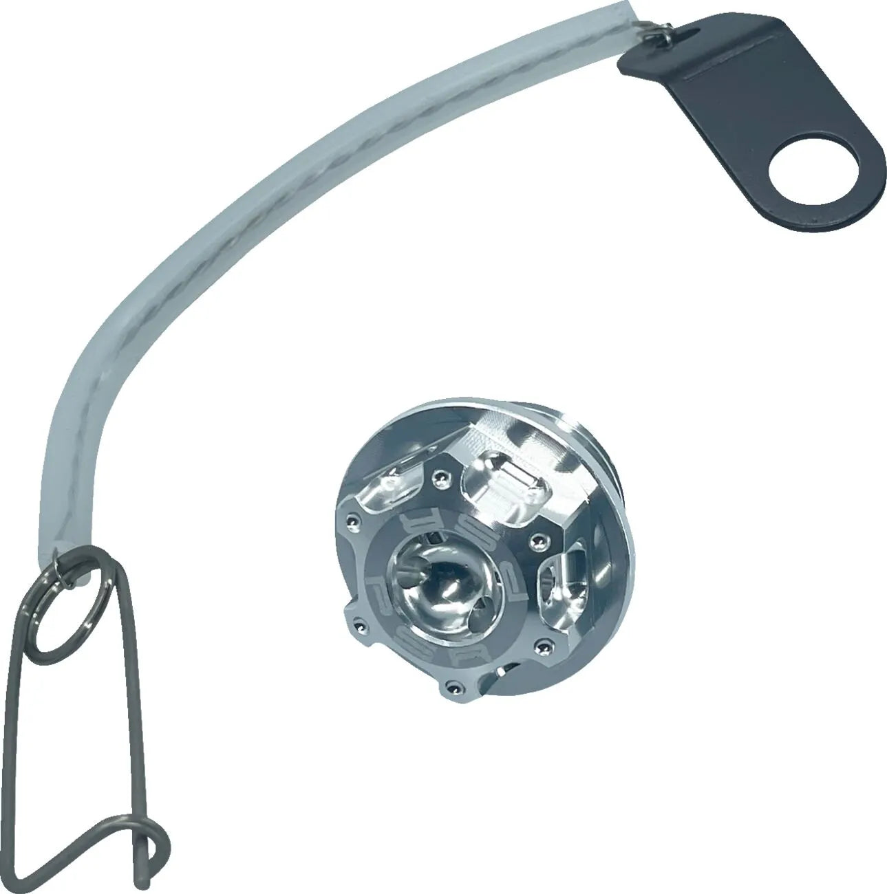 PSR Öleinfülldeckel-Set – Silber eloxiertes Aluminium