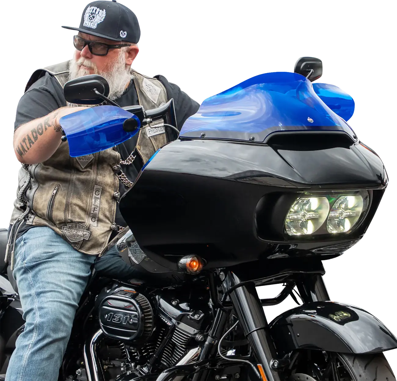 Klock Werks Flare Handschützer – Blau