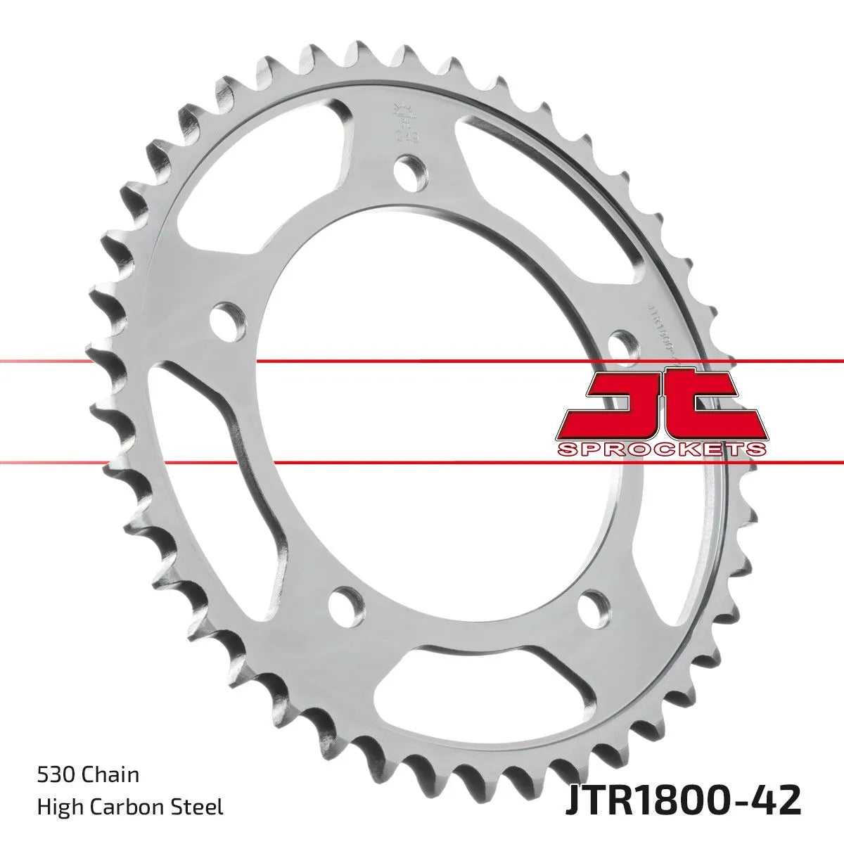 JT Sprockets Stahl-Kettenrad hinten 530-42 Zähne