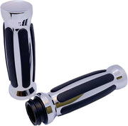 Pro-One Custom Gummigriffe – Chrom/Schwarz