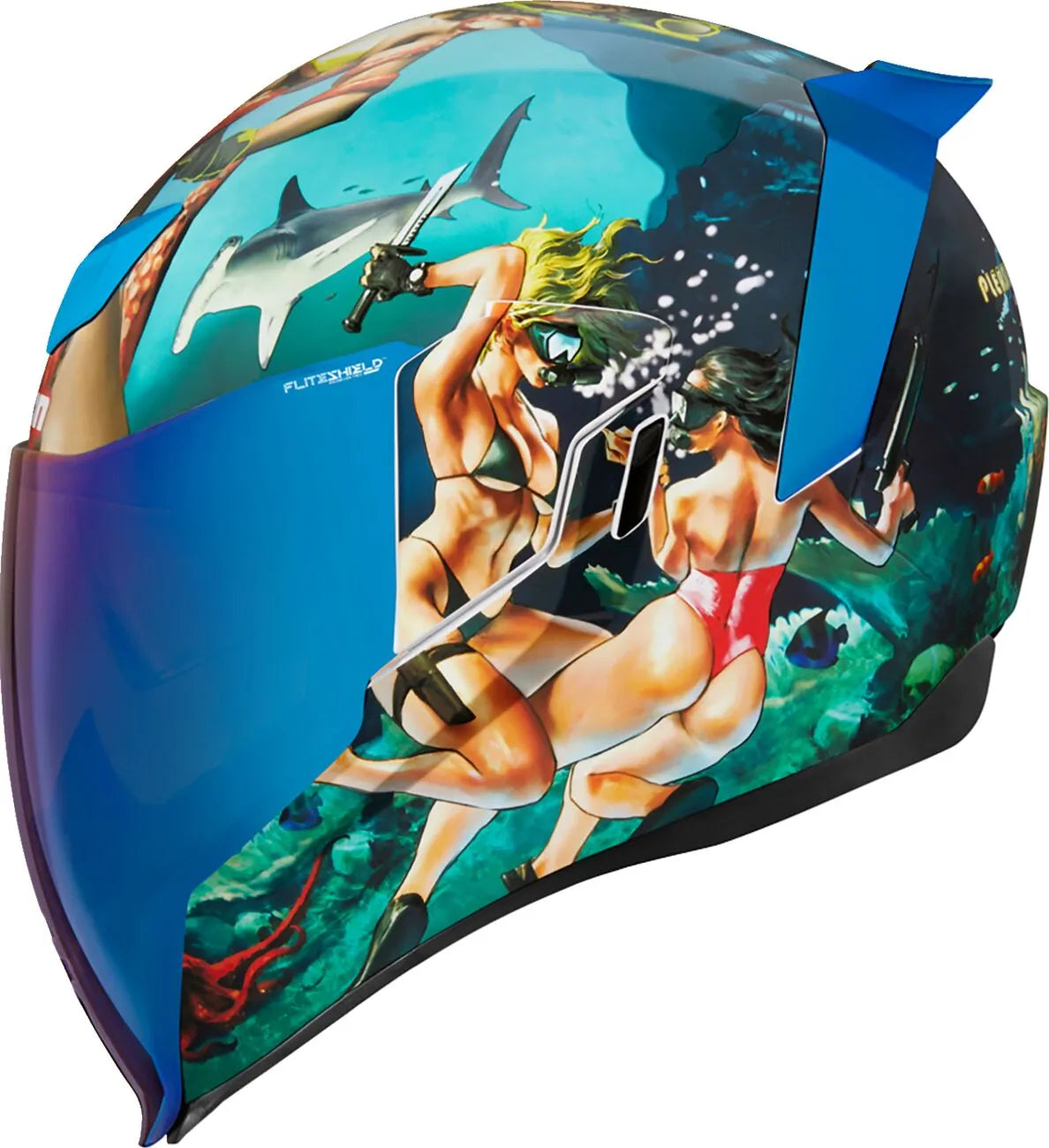Icon Airflite Pleasuredome 4 Integralhelm Blau