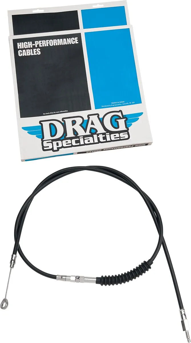 Drag Specialties Hocheffizientes Kupplungskabel aus schwarzem Vinyl