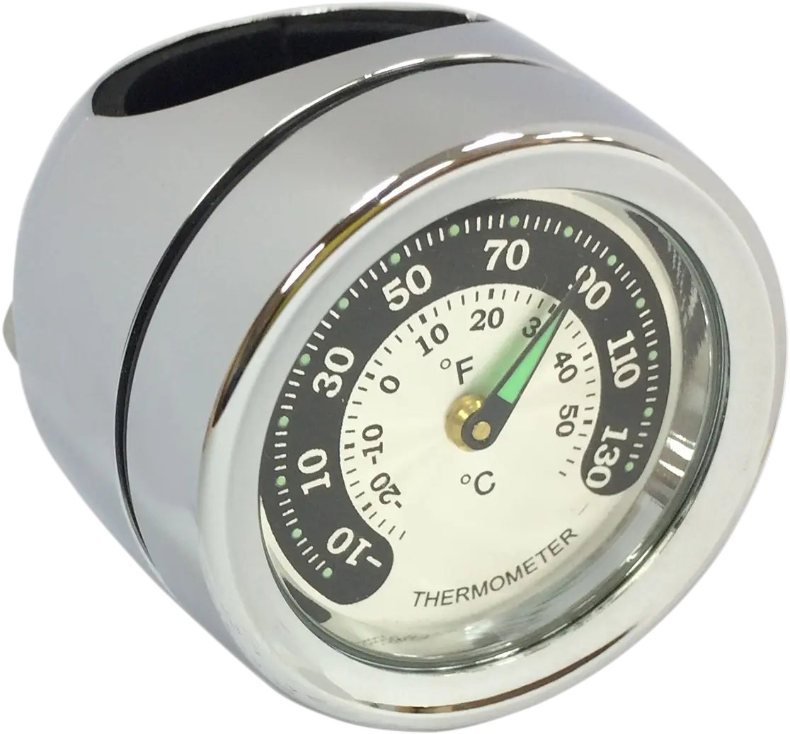 Drag Specialties Lenkerthermometer – Chrom