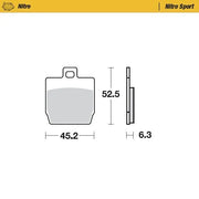 Moto-master Roadpro Sinter Scooter Bremsbeläge (Paar)