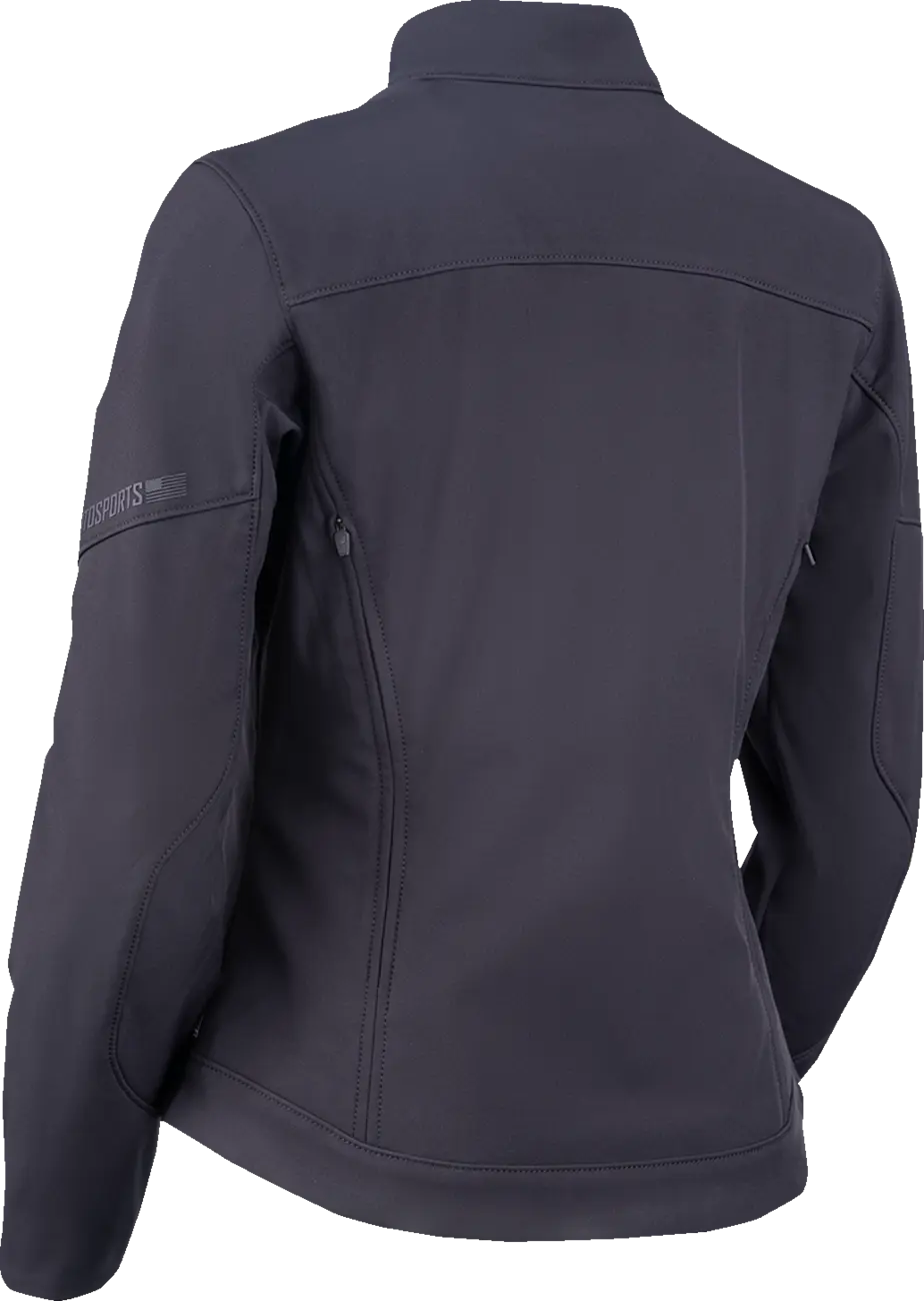 Icon Merc3™ Textil-Motorradjacke für Damen – Schwarz