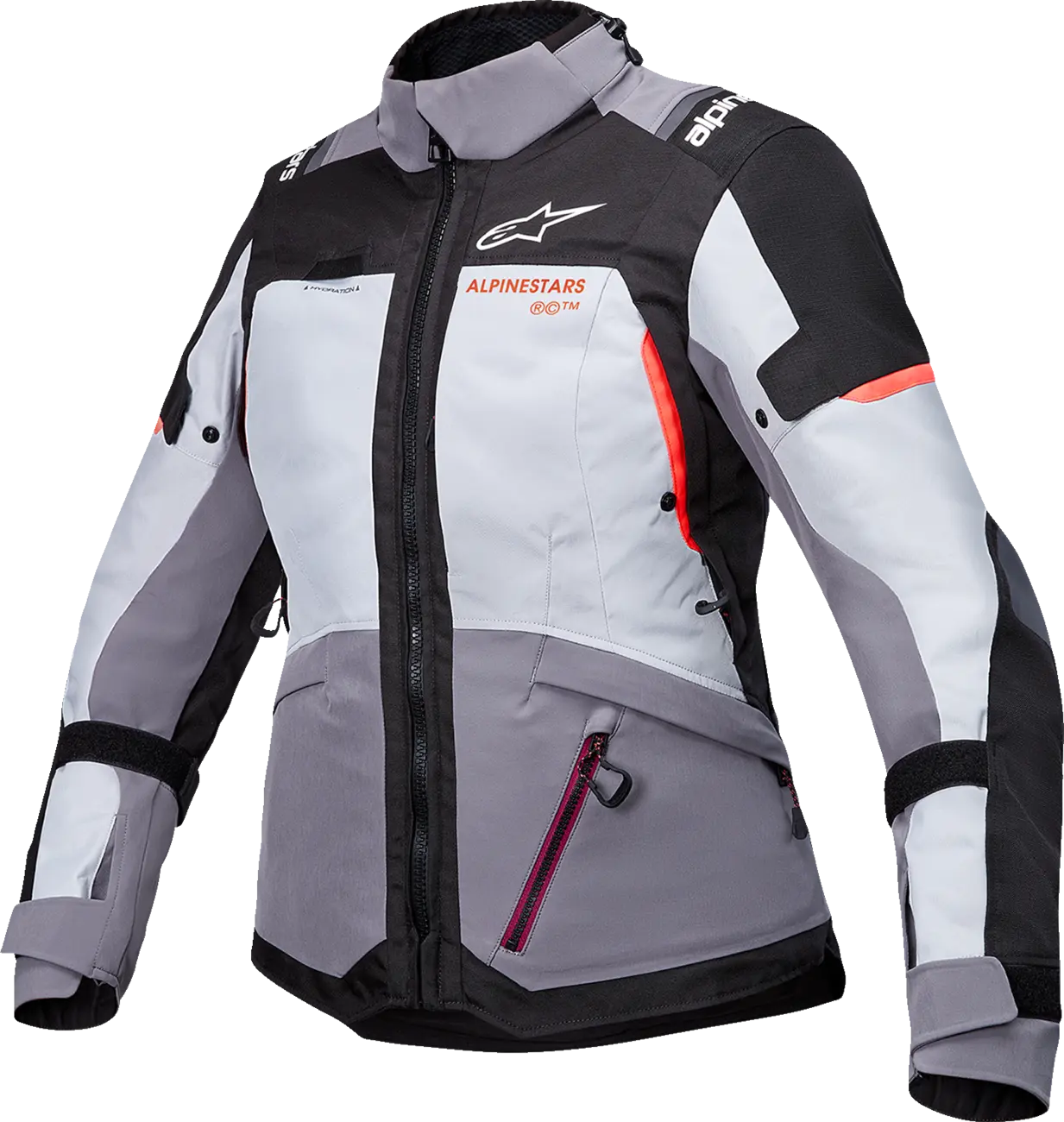 Alpinestars Stella Andes V4 Drystar Damen-Textiljacke - Schwarz/Grau/Koralle