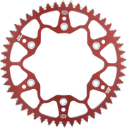 Moto-master Aluminium-Kettenrad hinten 520 - Rot