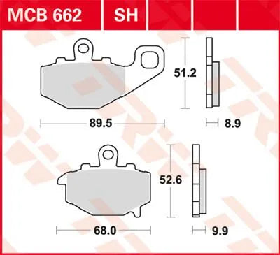 TRW Allround-Sintermetall-Bremsbeläge
